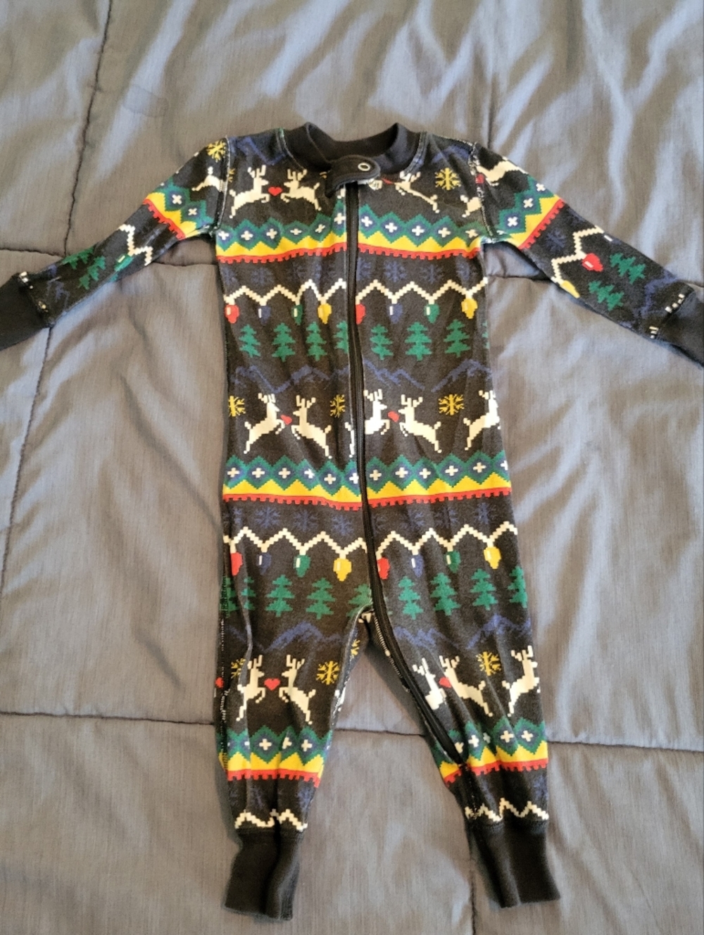 Hanna Andersson Black Christmas Pajamas